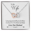 Valentine's Day Gift 2023, Anniversary Gift, Gift To My Wife, Necklace For Wife, Gift For Wife Birthday - I May Not Be Double Heart Necklace