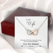 Valentine's Day Gift 2023, Anniversary Gift, Gift To My Wife, Necklace For Wife, Gift For Wife Birthday - Heart To Heart Double Heart Necklace