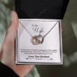 Valentine's Day Gift 2023, Anniversary Gift, Gift To My Wife, Necklace For Wife, Gift For Wife Birthday - The Day I Met You Double Heart Necklace