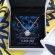 Happy Birthday Gifts 2023 Love Knot Necklace With Meaning Message Card, Best Gift Ideas To My Son Whenever Your Journey