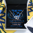 Happy Birthday Gifts 2023 Double Heart Necklace With Meaning Message Card, Best Gift Ideas To My Son Whenever Your Journey