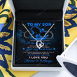 Happy Birthday Gifts 2023 Heart Necklace With Meaning Message Card, Best Gift Ideas To My Son Whenever Your Journey