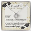 Happy Birthday Gifts 2023 Love Knot Necklace With Meaning Message Card, Best Gift Ideas To A Beautiful Girl On Her Graduation