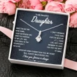 Happy Birthday Gifts 2023 Alluring Beauty Necklace With Meaning Message Card, Best Gift Ideas To My Beautiful Daughter - Walk Beside You