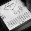 Happy Birthday Gifts 2023 Alluring Beauty Necklace With Meaning Message Card, Best Gift Ideas To My Daughter - I'll Always Be With You