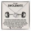 Happy Birthday Gifts 2023 Love Knot Necklace With Meaning Message Card, Best Gift Ideas To My Swolemate Squat Without You
