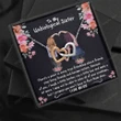 Happy Birthday Gifts 2023 Double Heart Necklace With Meaning Message Card, Best Gift Ideas To My Unbiological Sister - Become Sisters