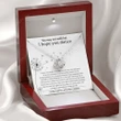 Happy Birthday Gifts 2023 Love Knot Necklace With Meaning Message Card, Best Graduation Gift Ideas I Hope You Dance