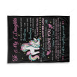 Happy Birthday Gifts 2023 Mom To My Daughter I Will Be Right Unicorn Fleece Blanket