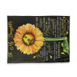 Happy Birthday Gifts 2023 Dad To My Daughter You Are Braver Sunflower Fleece Blanket