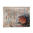 Happy Birthday Gift Ideas 2023 Mom To My Son I'll Always Be There Basketball Fleece Blanket