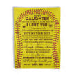 Happy Birthday Gift Ideas 2023 Dad To My Daughter Never Forget Softball Fleece Blanket