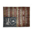 Happy Mother's Day Gift Ideas 2023 Son To My Mom I Love You Army Fleece Blanket
