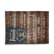 Happy Mother's Day Gift Ideas 2023 To My Parents I Love You Marine Fleece Blanket