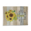 Happy Birthday Gift Ideas 2023 Inspirational & Motivational Art New Beginning Sunflower Fleece Blanket