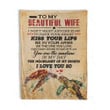 Happy Anniversary Wedding Gift Ideas 2023 Husband To My Beautiful Wife I Don't Want Turtle Fleece Blanket