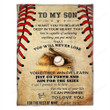 Happy Birthday Gift Ideas 2023 Mom To My Son I Want You To Believe Baseball Fleece Blanket