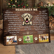 Custom Inspirational & Motivational Art Unique Pet Memorial Gifts Idea For Dog Owners Loss Of Pet - Personalized Canvas Print Home Decor