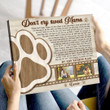 Custom Inspirational & Motivational Art Unique Pet Loss Gifts Memorial Gift For Loss Of Pet - Personalized Canvas Print Home Decor