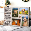 Custom Inspirational & Motivational Art Unique Dog Lover Gifts Pet Photo On Canvas - Personalized Canvas Print Home Decor
