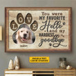 Inspirational & Motivational Art Unique Sayings Sympathy Gifts For Loss Of Dog You Would Have Lived Forever - Personalized Canvas Print Home Decor