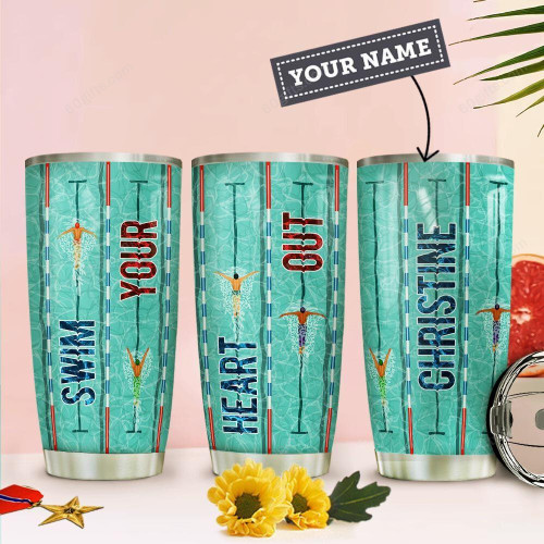 Personalized Gift Swimming Customized Stainless Steel Tumbler