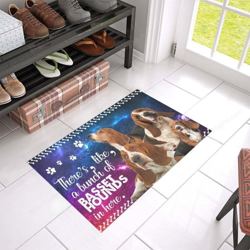 Housewarming Gifts A Bunch Of Basset Hounds Welcome Mat - Doormat Home Decor