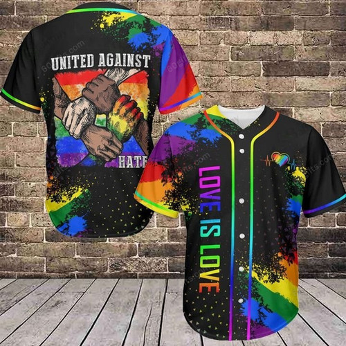 LGBT Love is Love Baseball Jersey Baseball Shirt