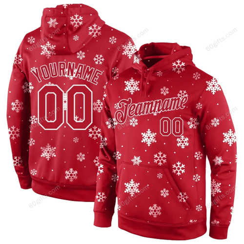 Customized Christmas Gift, Labour Day Gift Ideas 3d Hoodie, Zip Hoodie, Hoodie Dress, Sweatshirt Stitched Red Red-White Christmas Personalized All Over Print
