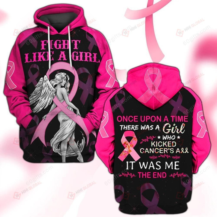 Breast Cancer Awareness 3d Hoodie, Zip Hoodie, Hoodie Dress, Sweatshirt Once Upon A Time All Over Print