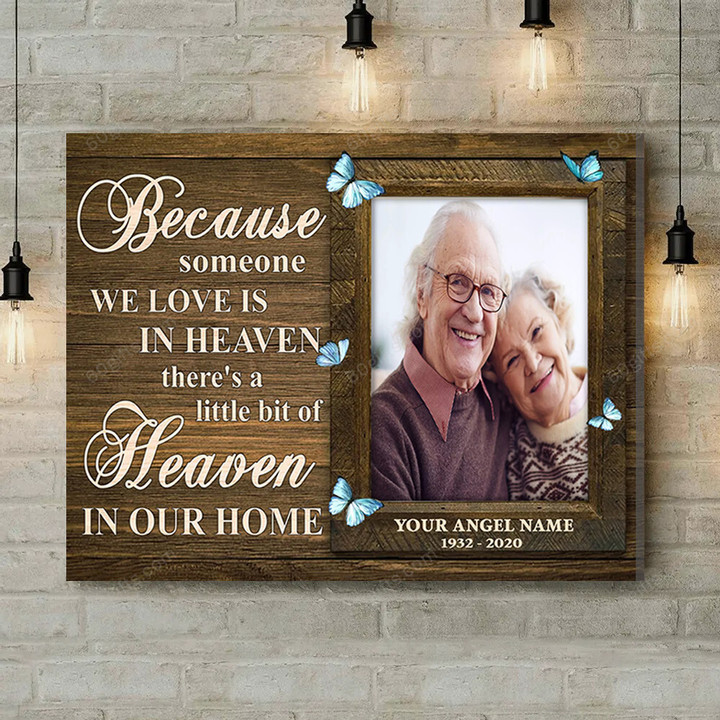 Customized Name & Photo Unique Mother's Day, Father's Day, Memorial Gifts Sayings For Loss Of Family - Personalized Canvas Print Wall Art Home Decor