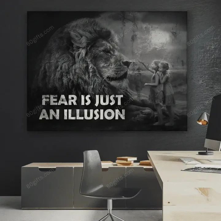 Inspirational & Motivational Wall Art, Business, Office Decor Fear Is Just An Illusion - Canvas Print Wall Decor