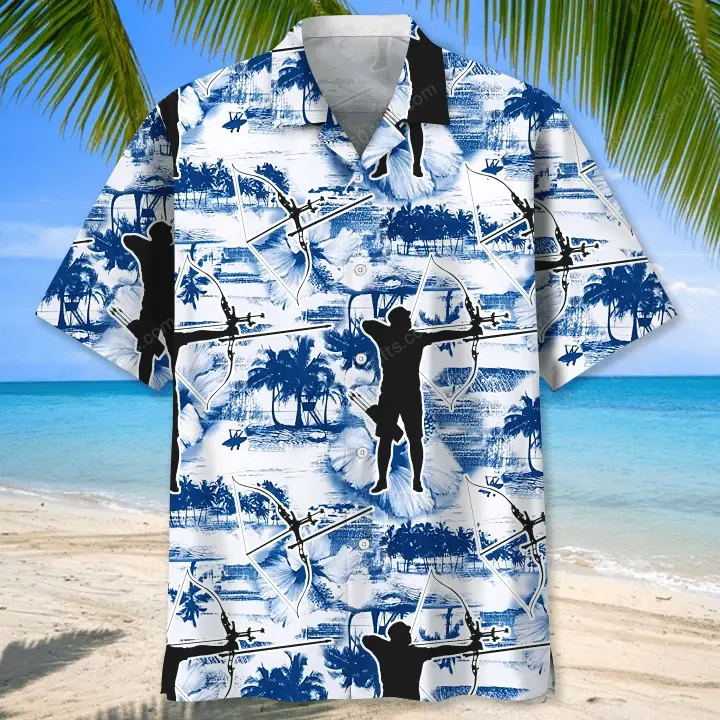 Happy Birthday 2022 - 3d Archery Blue Nature Hawaiian Shirts, Hoodie, Zip Hoodie, Hoodie Dress, Sweatshirt All Over Print