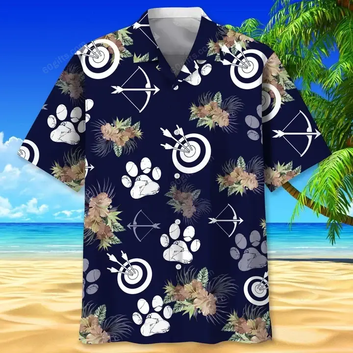 Happy Birthday 2022 - 3d Archery Dog Tropical Hawaiian Shirts, Hoodie, Zip Hoodie, Hoodie Dress, Sweatshirt All Over Print