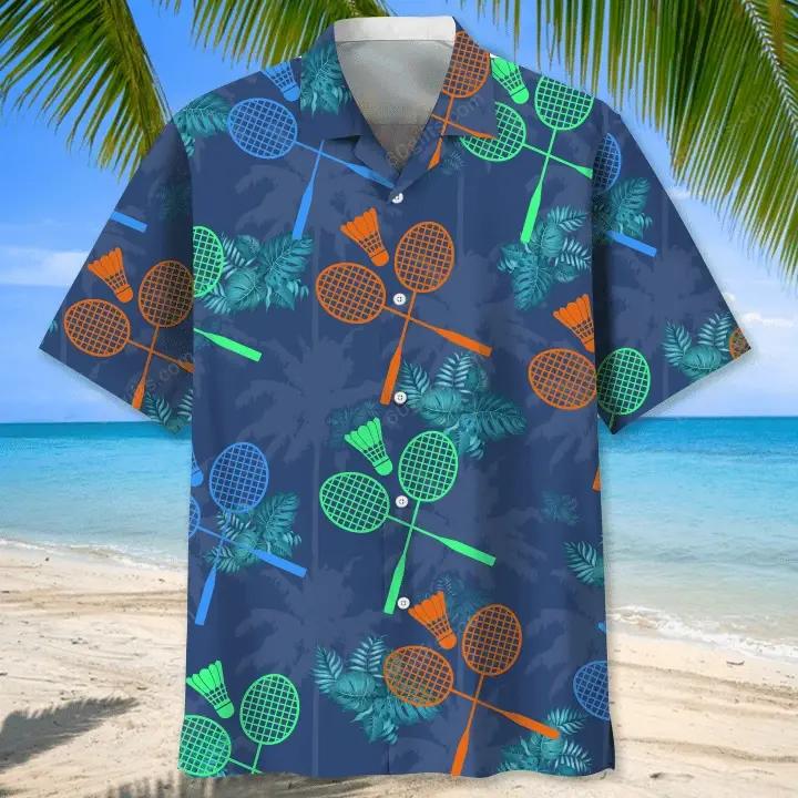 Happy Birthday 2022 - 3d Badminton Tropical Hawaiian Shirts, Hoodie, Zip Hoodie, Hoodie Dress, Sweatshirt All Over Print