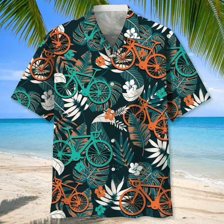 Happy Birthday 2022 - 3d Cycling Color Tropical Hawaiian Shirt, Hoodie, Zip Hoodie, Hoodie Dress, Sweatshirt All Over Print