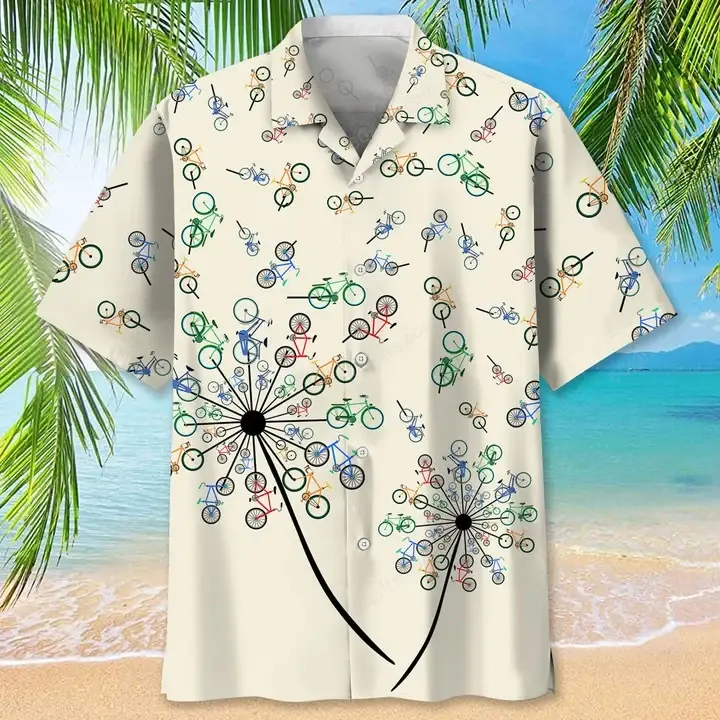 Happy Birthday 2022 - 3d Cycling Dandelion Hawaiian Shirt, Hoodie, Zip Hoodie, Hoodie Dress, Sweatshirt All Over Print