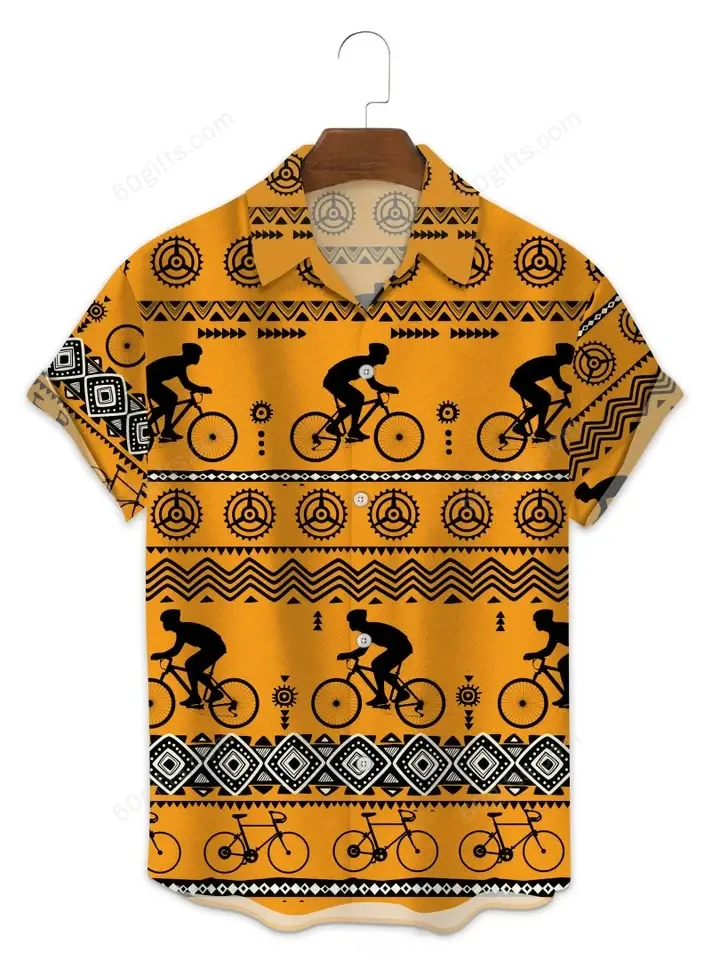 Happy Birthday 2022 - 3d Cycling Egypt Pattern Hawaiian Shirt, Hoodie, Zip Hoodie, Hoodie Dress, Sweatshirt All Over Print