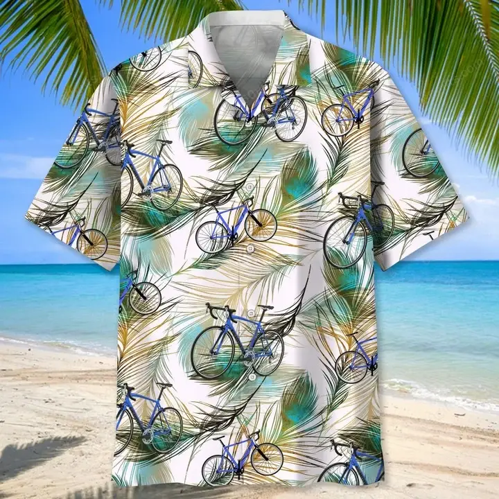 Happy Birthday 2022 - 3d Cycling Feather Hawaiian Shirt, Hoodie, Zip Hoodie, Hoodie Dress, Sweatshirt All Over Print