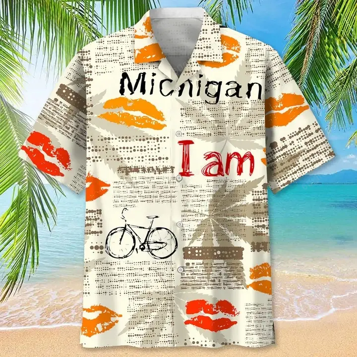 Happy Birthday 2022 - 3d Cycling Michigan Hawaiian Shirts, Hoodie, Zip Hoodie, Hoodie Dress, Sweatshirt All Over Print