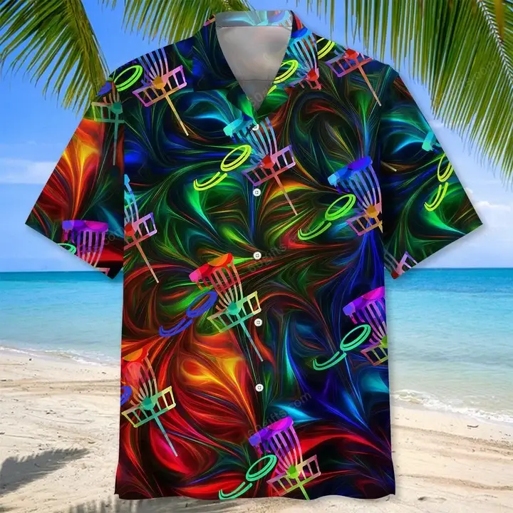 Happy Birthday 2022 - 3d Disc Golf Color Hawaiian Shirts, Hoodie, Zip Hoodie, Hoodie Dress, Sweatshirt All Over Print