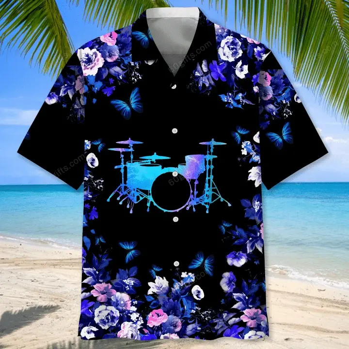 Happy Birthday 2022 - 3d Drum Hawaiian Nature Shirts, Hoodie, Zip Hoodie, Hoodie Dress, Sweatshirt All Over Print