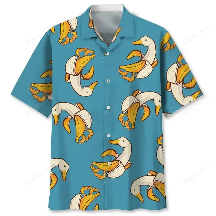 Happy Birthday 2022 - 3d Funny Cute Banana Duck Hawaiian Shirt, Hoodie, Zip Hoodie, Hoodie Dress, Sweatshirt All Over Print