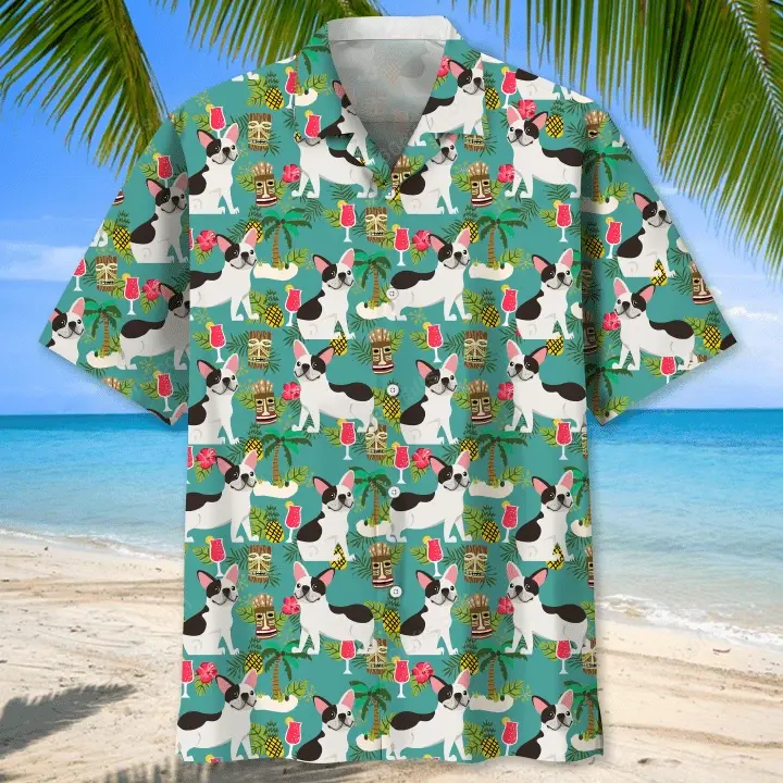 Happy Birthday 2022 - 3d French Bulldog Beach Hawaiian Shirts, Hoodie, Zip Hoodie, Hoodie Dress, Sweatshirt All Over Print