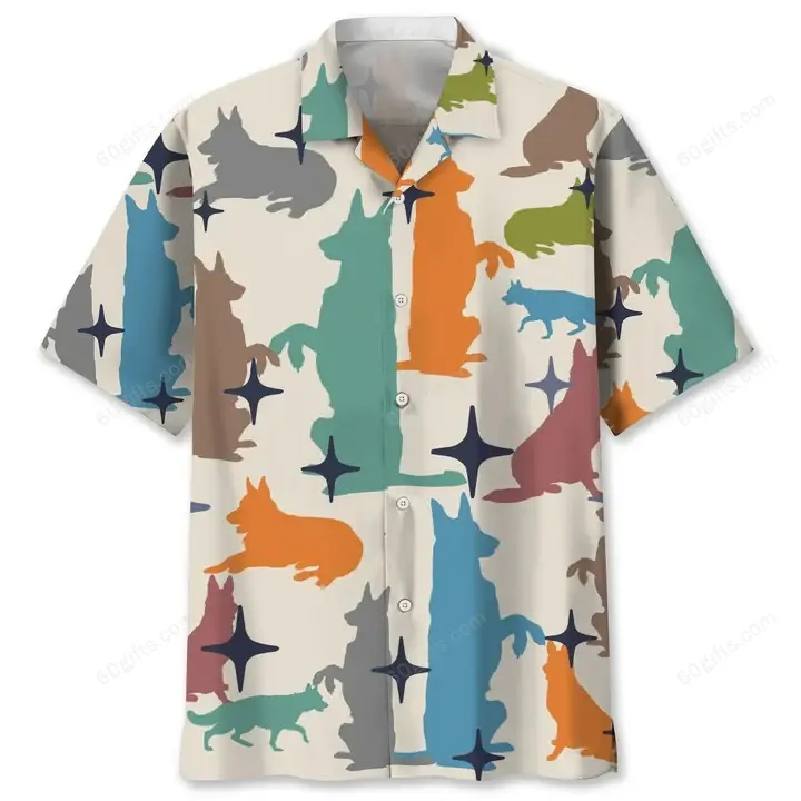 Happy Birthday 2022 - 3d German Shepherd Colorful Hawaiian Shirts, Hoodie, Zip Hoodie, Hoodie Dress, Sweatshirt All Over Print