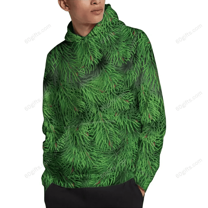 Christmas Gift, Labour Day Gift Ideas 3d Hoodie, Zip Hoodie, Hoodie Dress, Sweatshirt Christmas Tree Branches All Over Print