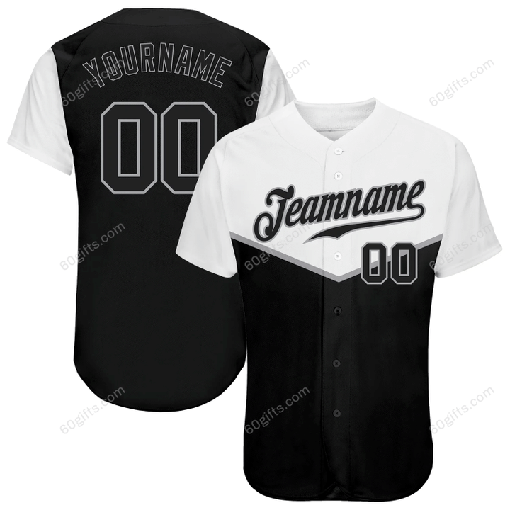 Customized Merry Christmas, Happy New Year Gift Ideas Baseball Jersey Black Black-Gray Multicolor Personalized Baseball Shirt