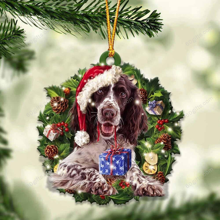 English Springer Spaniel Ornament - Christmas Gift For Family, For Her, Gift For Him, Gift For Pets Lover Ornament.