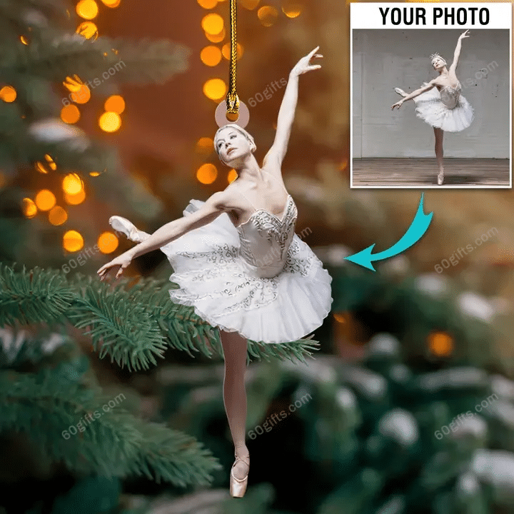 Ballet Dancer Custom Image Ornament - Christmas Gift 2022 For Family, Gift For Man & Women Ornament