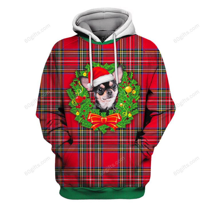Merry Christmas & Happy New Year 3d Hoodie, Zip Hoodie, Hoodie Dress, Sweatshirt X-mas Dog Aparel All Over Print